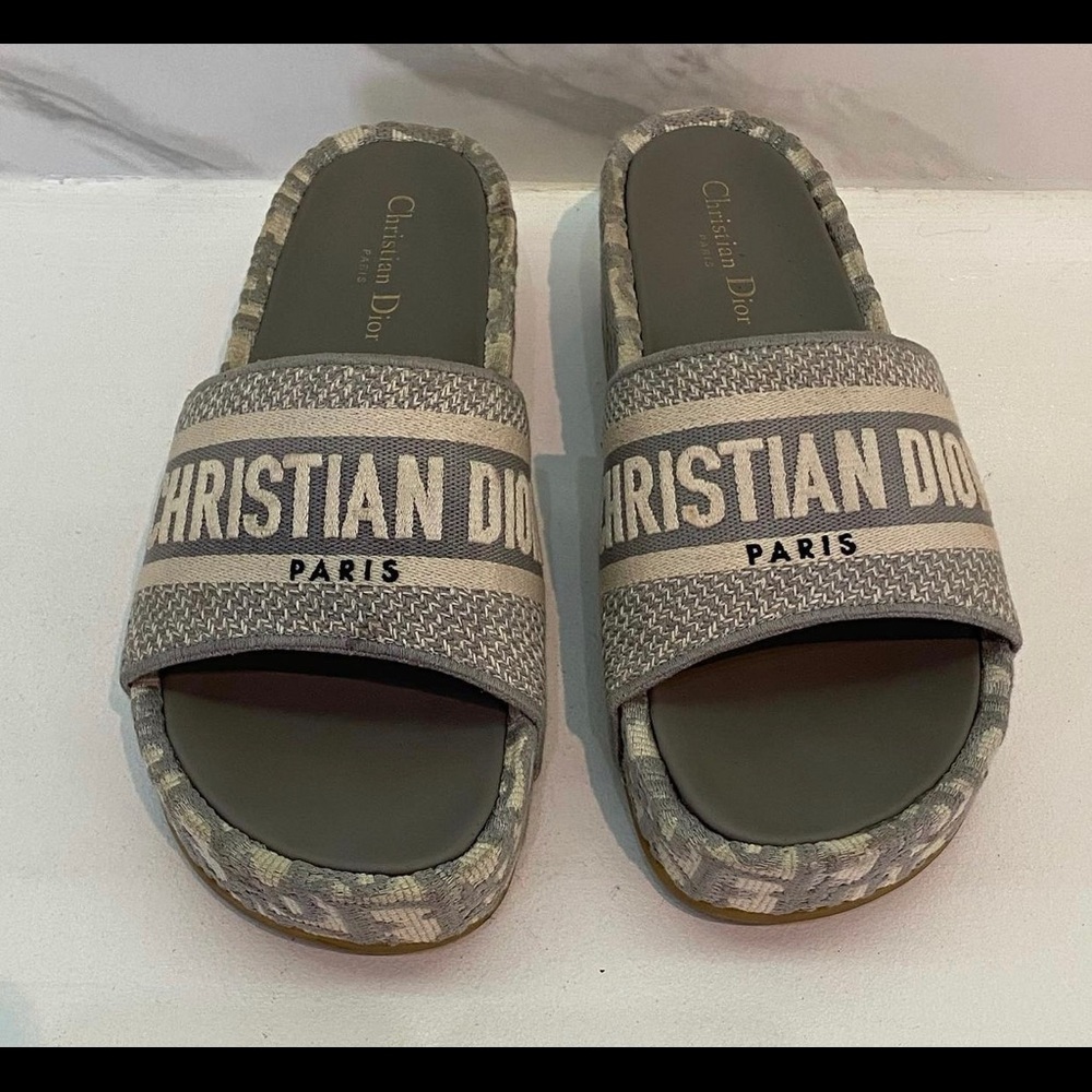 Christian Dior Dway Platform Slide Sandals